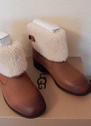 Зимові шкіряні чоботи з овчиною ugg 38. 5-39. 0 (us 8.5)5 фото