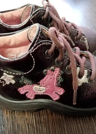 Шкіряні черевики на дівчинку pepino by ricosta 19 розмір 12 см устілка.2 фото