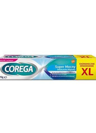 Corega super strong dental light mint крем для фіксації зубних протезів , 70 г