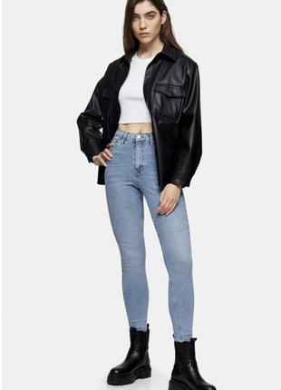 Джинси скіні з високою посадкою topshop
