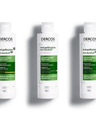 Шампунь против перхоти vichy dercos anti-pelliculaire anti-dandruff ds shampoo3 фото