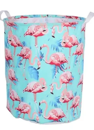 Berni home корзина для игрушек, белья, хранения tropical pink flamingo2 фото