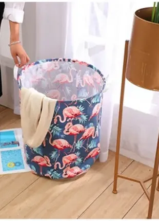 Berni home корзина для игрушек, белья, хранения tropical flamingo3 фото