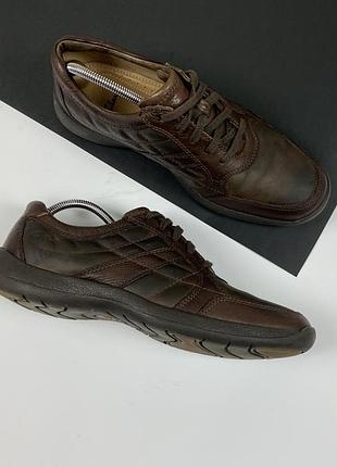 Кроссовки туфли clarks original кожаные коричневые