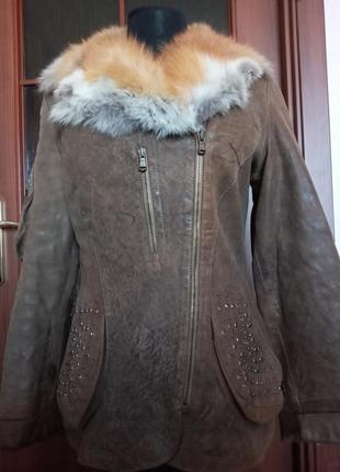 Куртка,  деми ,натур.кожа,косуха,рl,m,s,.ц.650 гр1 фото