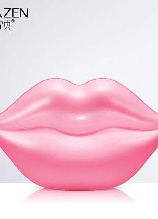 Патчи для губ с гиалуроновой кислотой в банке venzen double moisturizing lip mask (60г/20шт)