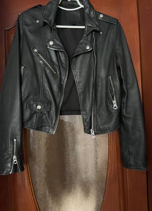 Кожанка bershka шкіряна