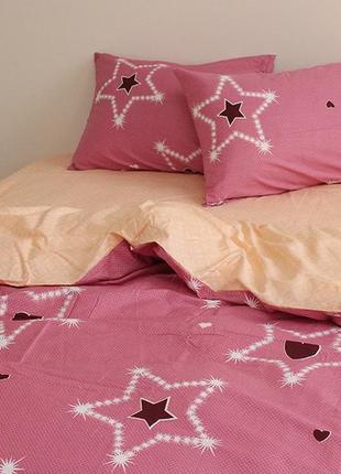 Комплект постельного белья двухспалка сатин люкс с компаньоном s4233 фото