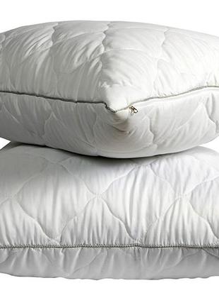 Подушка для сну зі знімним чохлом bamboo white 50х70 пс-0391 фото
