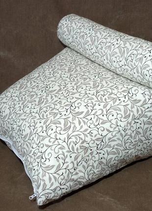 Трикутна подушка з валиком під шию і кишенькою, з наволочкою в комплекті.5 фото
