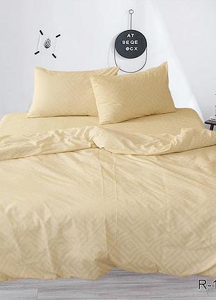 Полуторний комплект постільної білизни з ранфорсу квіти з компаньйоном r4418