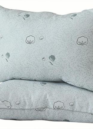 Еко подушка антиалергенна з мікрофібри 70х70 eco-cotton1 фото