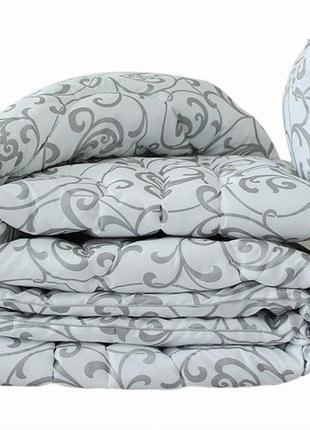 Одеяло двухспальное эко-пух теплое из экопуха 175х215 см.  eco-venzel5 фото