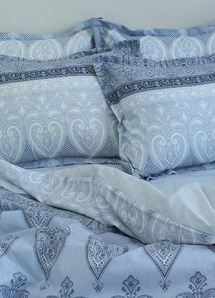 Комплект постільної білизни на односпальне ліжко з красивим візерунком із компаньйоном r-t92604 фото