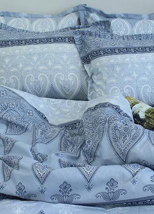 Комплект постільної білизни на односпальне ліжко з красивим візерунком із компаньйоном r-t92603 фото