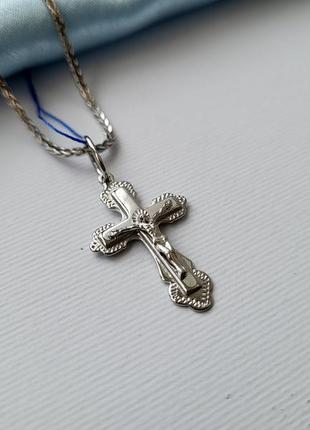 Крестик серебро 925 пробы 2