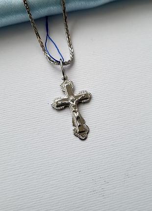 Крестик серебро 925 пробы 3