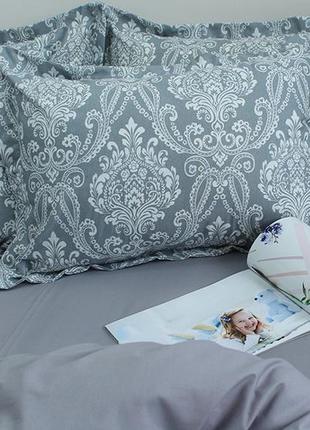 Качественный комплект постельного двуспального евро белья с компаньоном r-t92432 фото