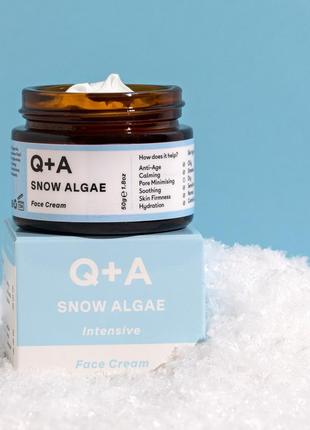 Крем для лица со снежной водорослью q+a snow algae intensive face cream 50g