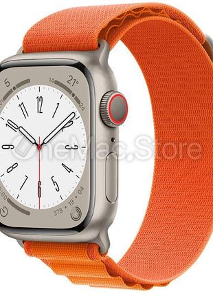 Ремінець apple alpine loop band для apple watch 45 mm (помаранчевий/orange) mqe03