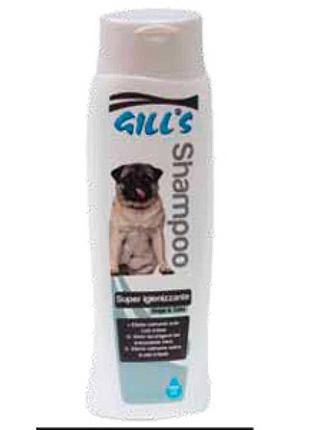 Шампунь для котів та собак gill's супер дезінфікуючий для пошкодженої шкіри 200мл