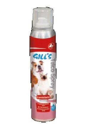 Дезодорант-спрей gill's з тальком, для котів і собак, 250мл