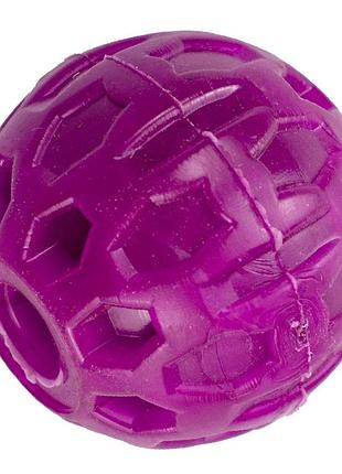 Іграшка "agility" м'яч з отвором 6 см для собак фіолетовий,  90шт/ящ