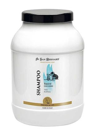 Шампунь для кошенят і цуценят, iv san bernard talc з тальком, не дратує очі , 3 л