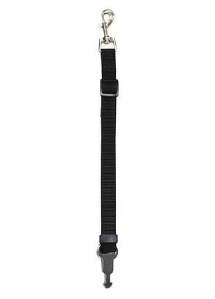 Повідецьдля собаки з гаком безпеки harness safety belt, чорний, 2х150см, 3шт / уп