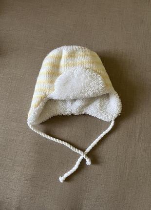 Зимова шапка від 0-3 місяців.