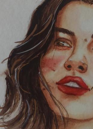 Картина, портрет аквареллю