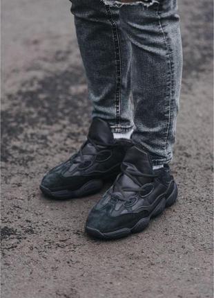 New! чоловічі жіночі шкіряні кросівки yeezy boost 500 у трох кольорах!9 фото