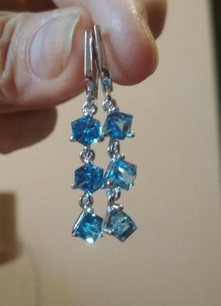 Сережки з кристалами сваровськи 5759-4 р