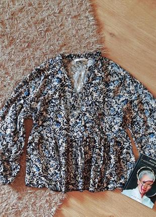 Красивая блузка с воланами бебидолл babydoll р.10