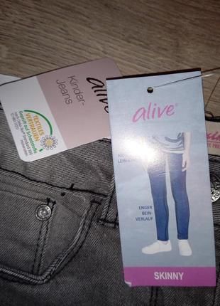 Дитячі джинси нові alive німеччина розмір 140 на 10 років2 фото