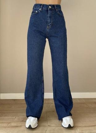 Джинси прямі темно-сині