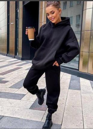 Тёплый спортивный костюм оверсайз на флисе 👌лидер продаж👌 20 цветов
