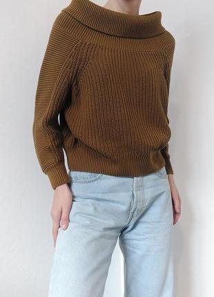 Бавовняний светр джемпер h&amp;m укорочений светр аязаний джемпер пуловер реглан лонгслів кофта шерстяний светр джемпер шерсть9 фото