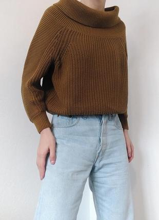 Бавовняний светр джемпер h&amp;m укорочений светр аязаний джемпер пуловер реглан лонгслів кофта шерстяний светр джемпер шерсть2 фото