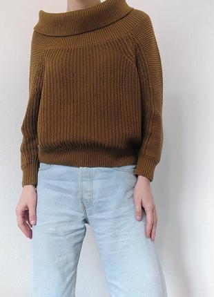 Бавовняний светр джемпер h&amp;m укорочений светр аязаний джемпер пуловер реглан лонгслів кофта шерстяний светр джемпер шерсть8 фото