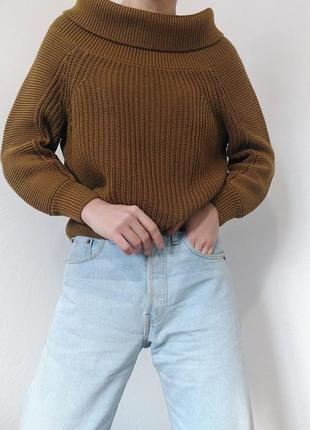 Бавовняний светр джемпер h&amp;m укорочений светр аязаний джемпер пуловер реглан лонгслів кофта шерстяний светр джемпер шерсть4 фото