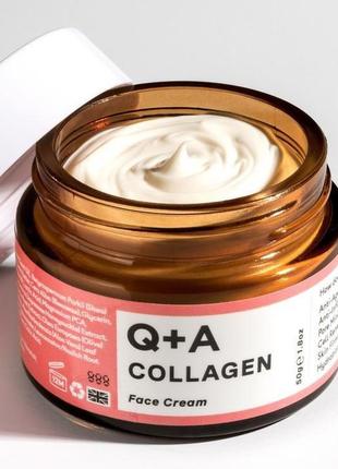 Питательный крем для обезвоженной кожи с коллагеном q+a collagen face cream 50 мл