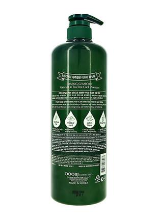 Шампунь на основі чайного дерева naturalon tea tree cool shampoo daeng gi meo ri 1000 мл2 фото