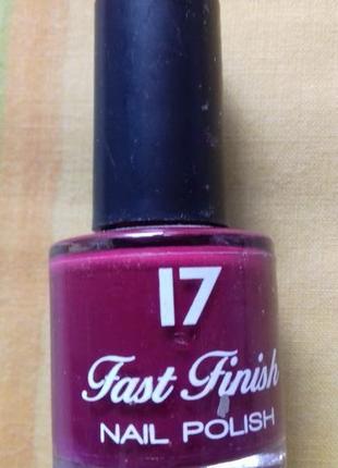 Лак новый английский для ногтей редкость лимитка без шимера 17 ягодный плотный цвет
