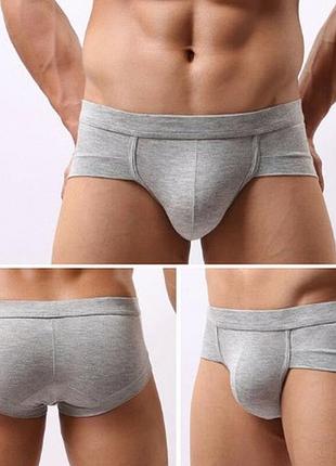Мужійські боягузи безшовні боксери сірі
