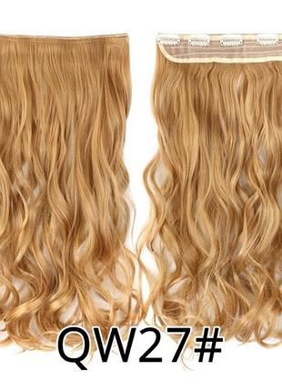 Волосся на заколках хвилястий волосся треси руде