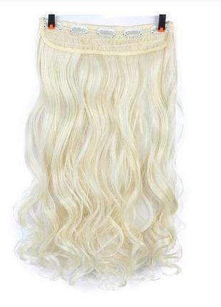 Волосы на заколках блонд трессы накладные волосы