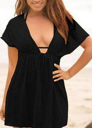 Туніка чорна шифонова