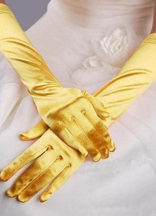 Перчатки желтые