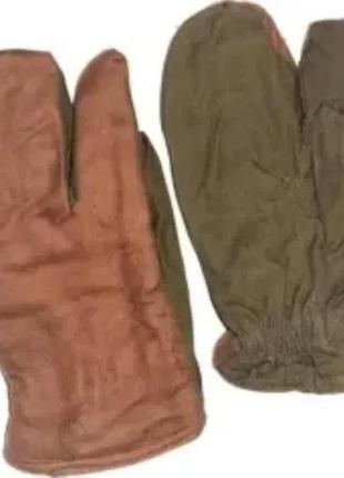 Зимові рукавиці армійські трипалі
